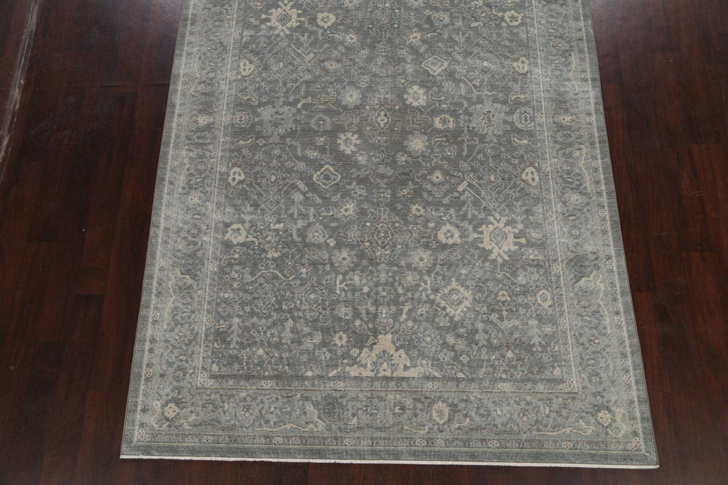 Silver Washed Ziegler Turkish Area Rug 7x10