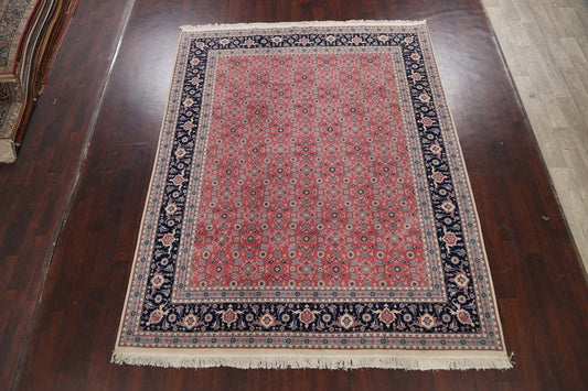 Vegetable Dye Floral Kashan Oriental Area Rug 8x10