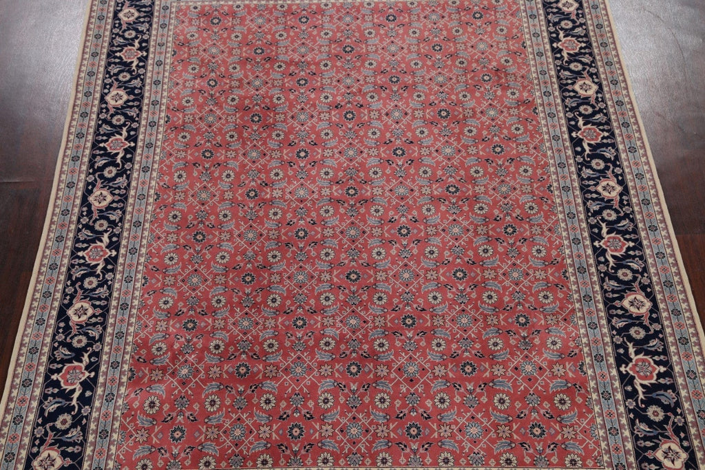 Vegetable Dye Floral Kashan Oriental Area Rug 8x10