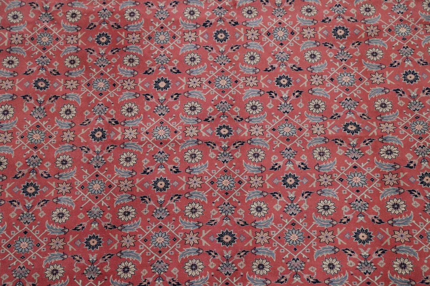 Vegetable Dye Floral Kashan Oriental Area Rug 8x10