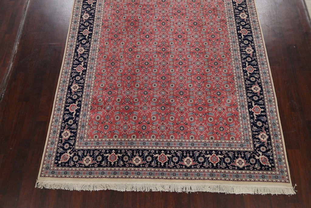 Vegetable Dye Floral Kashan Oriental Area Rug 8x10