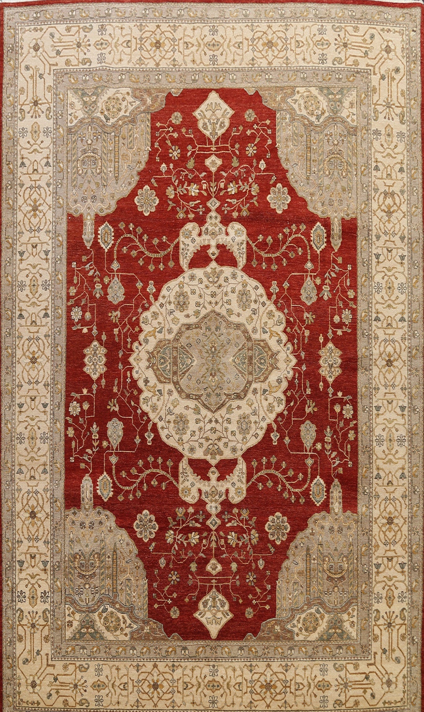 Geometric Peshawar Oriental Area Rug 9x12