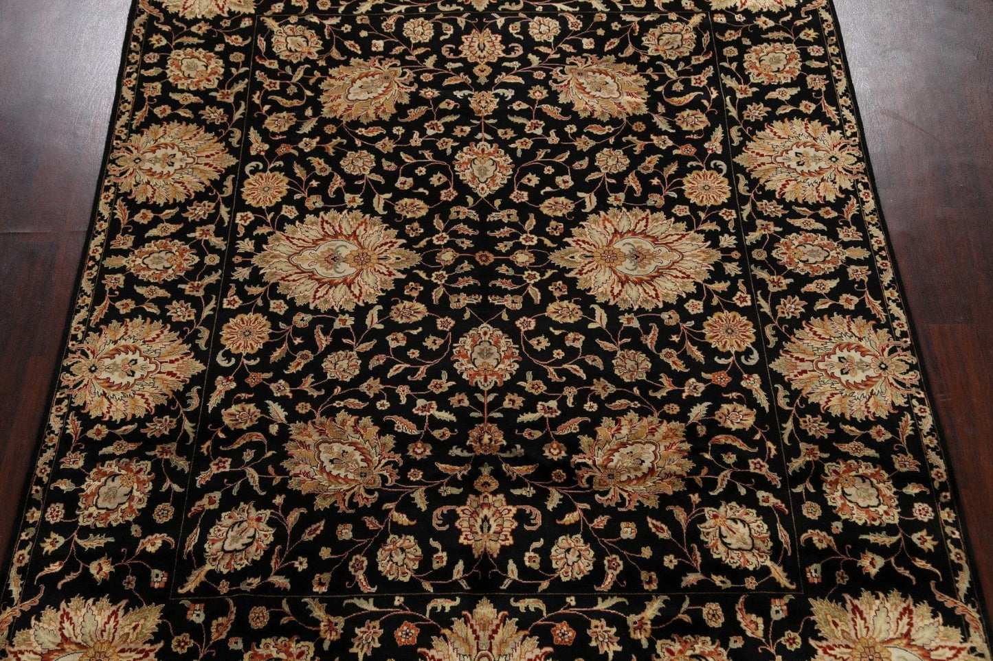 Vegetable Dye Floral Agra Oriental Area Rug 8x10 FINE