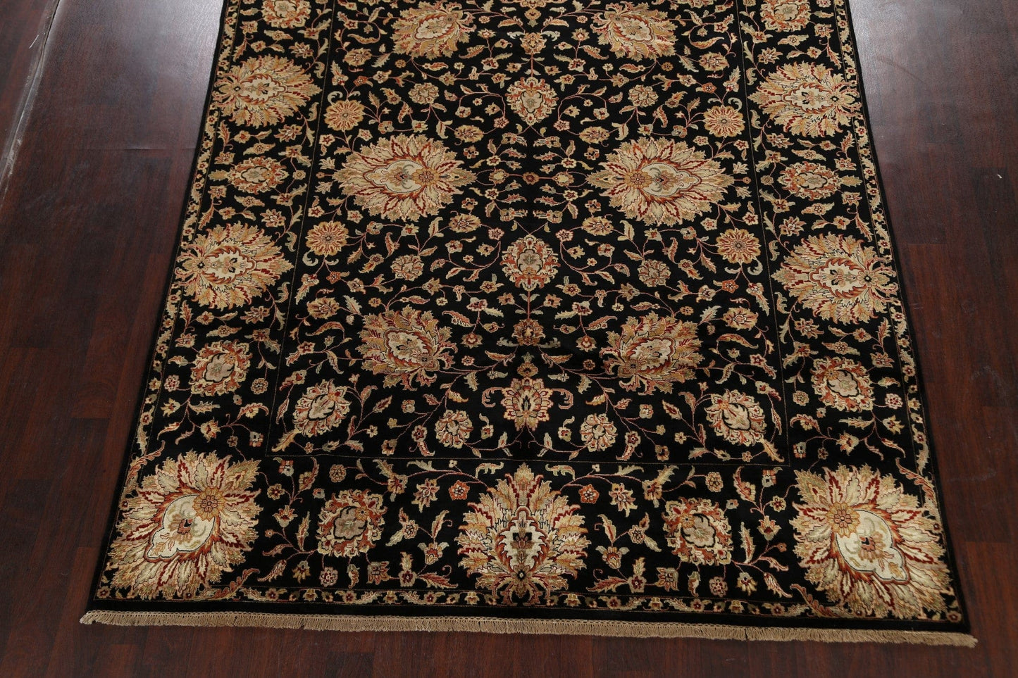 Vegetable Dye Floral Agra Oriental Area Rug 8x10 FINE