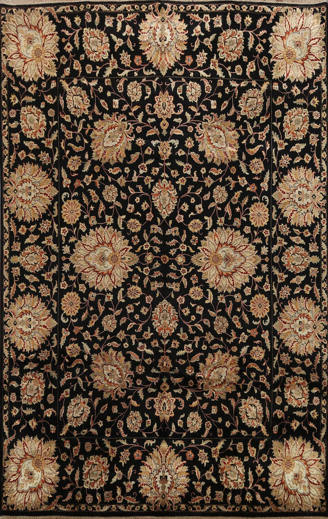 Vegetable Dye Floral Agra Oriental Area Rug 8x10 FINE