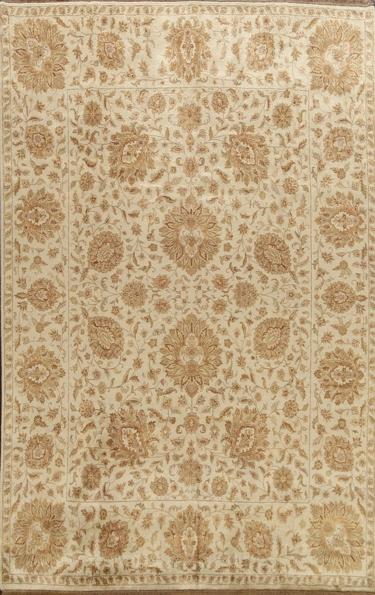 Vegetable Dye Floral Oushak Oriental Area Rug 8x10