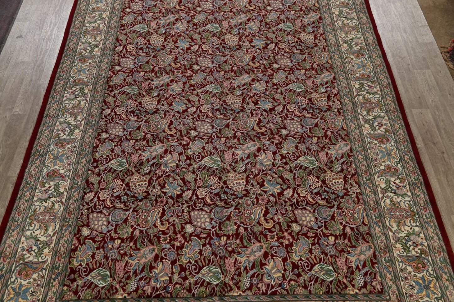 Vegetable Dye Kashan Oriental Area Rug 10x14