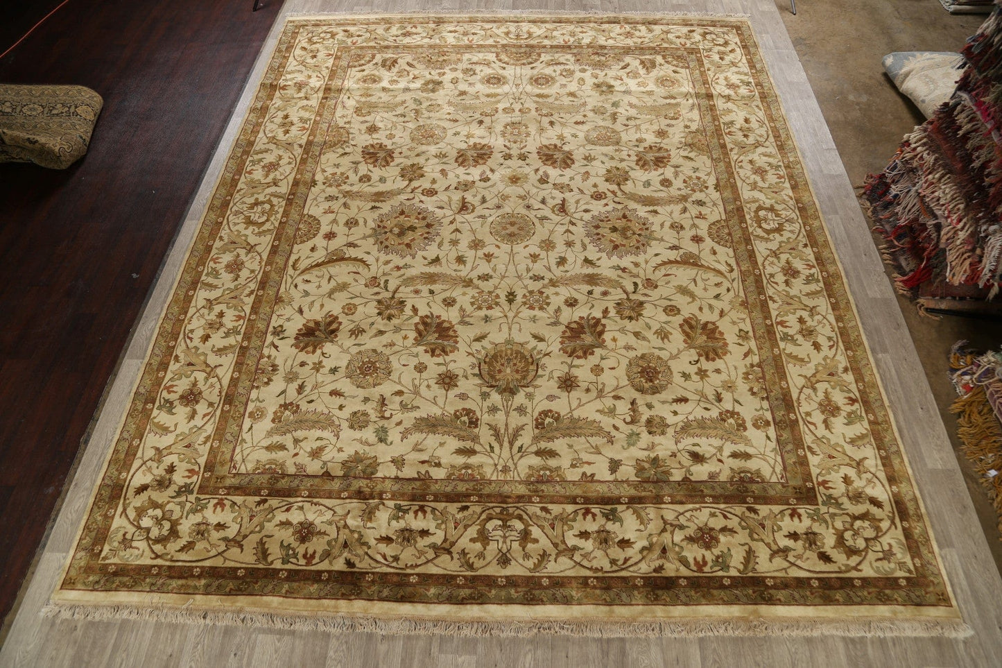 100% Vegetable Dye Peshawar Oriental Rug 12x15