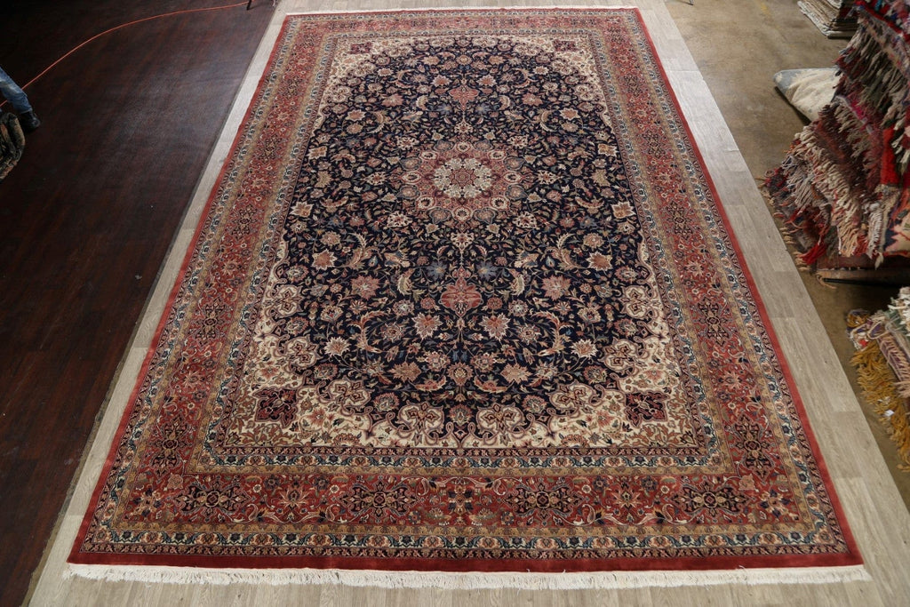 Large Vegetable Dye Isfahan Persian Area Rug 12x18