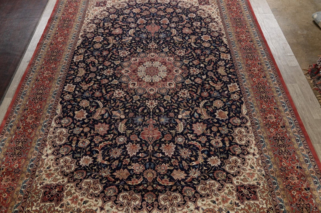 Large Vegetable Dye Isfahan Persian Area Rug 12x18