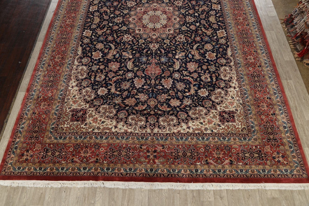 Large Vegetable Dye Isfahan Persian Area Rug 12x18