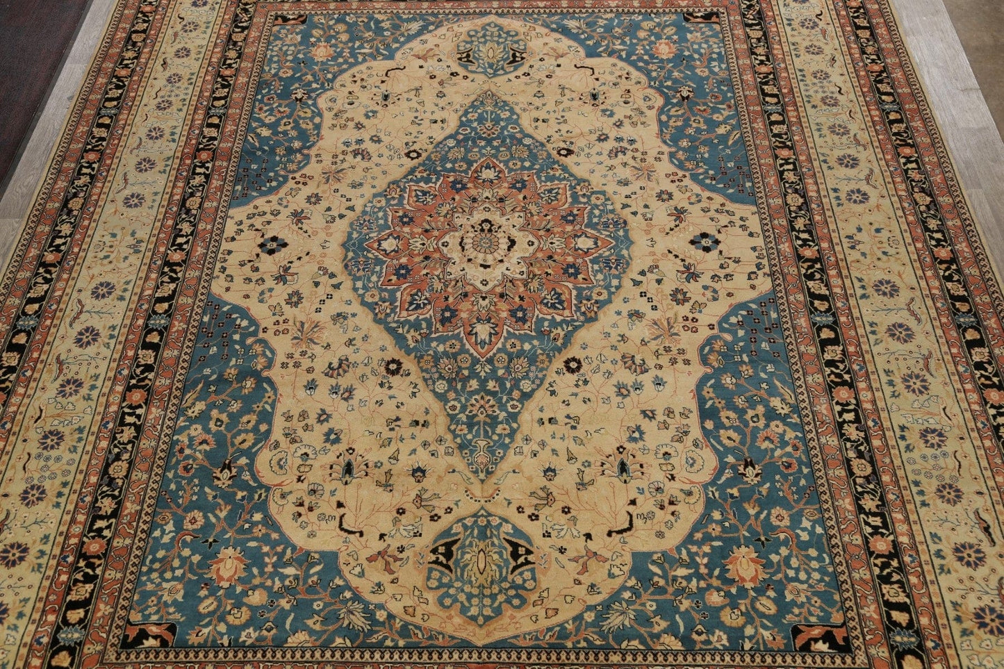 Large Vegetable Dye Tabriz Haj Jalili Persian Area Rug 12x16