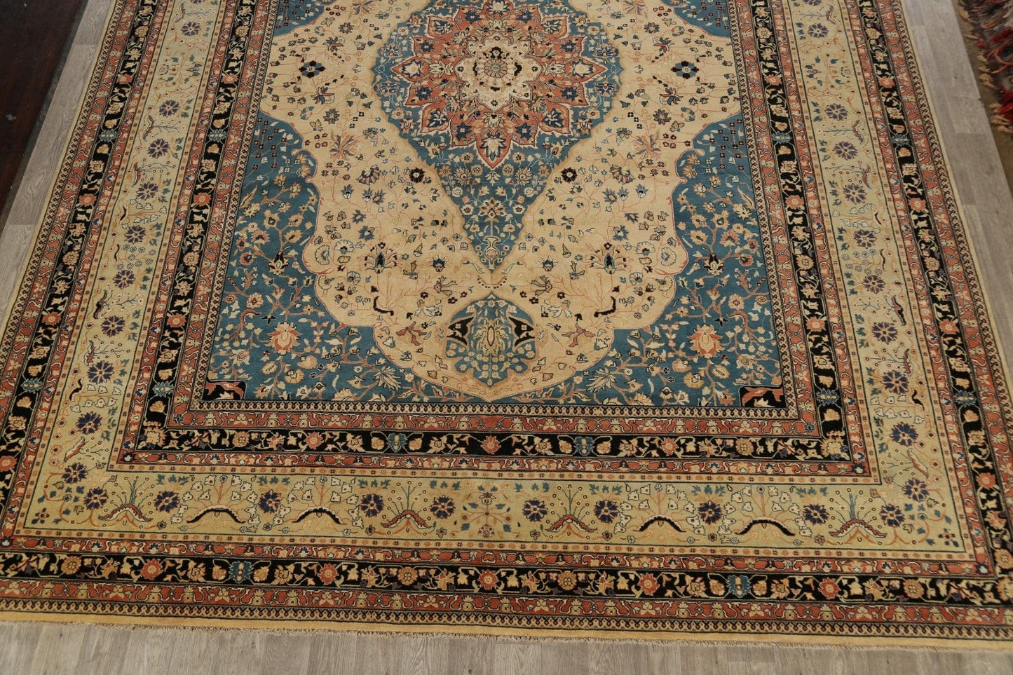 Large Vegetable Dye Tabriz Haj Jalili Persian Area Rug 12x16