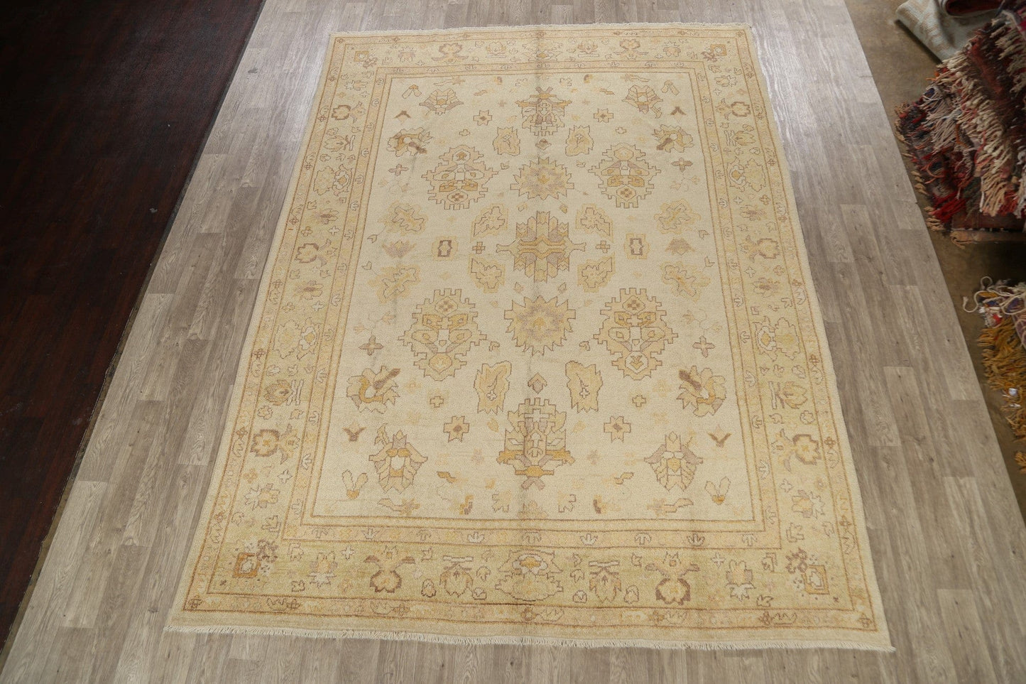 Geometric Oushak Chobi Oriental Area Rug 9x12