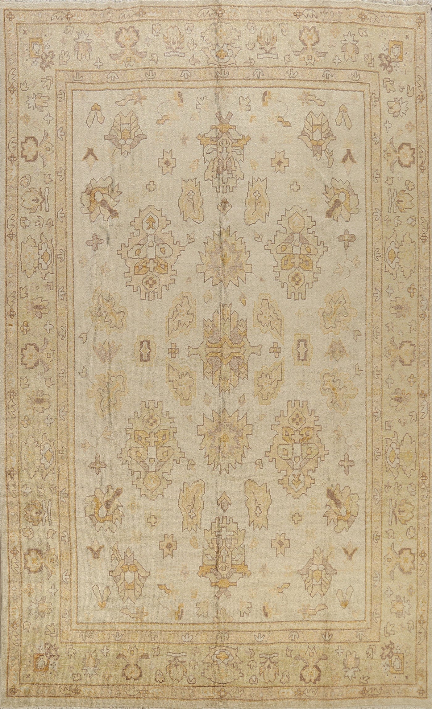 Geometric Oushak Chobi Oriental Area Rug 9x12