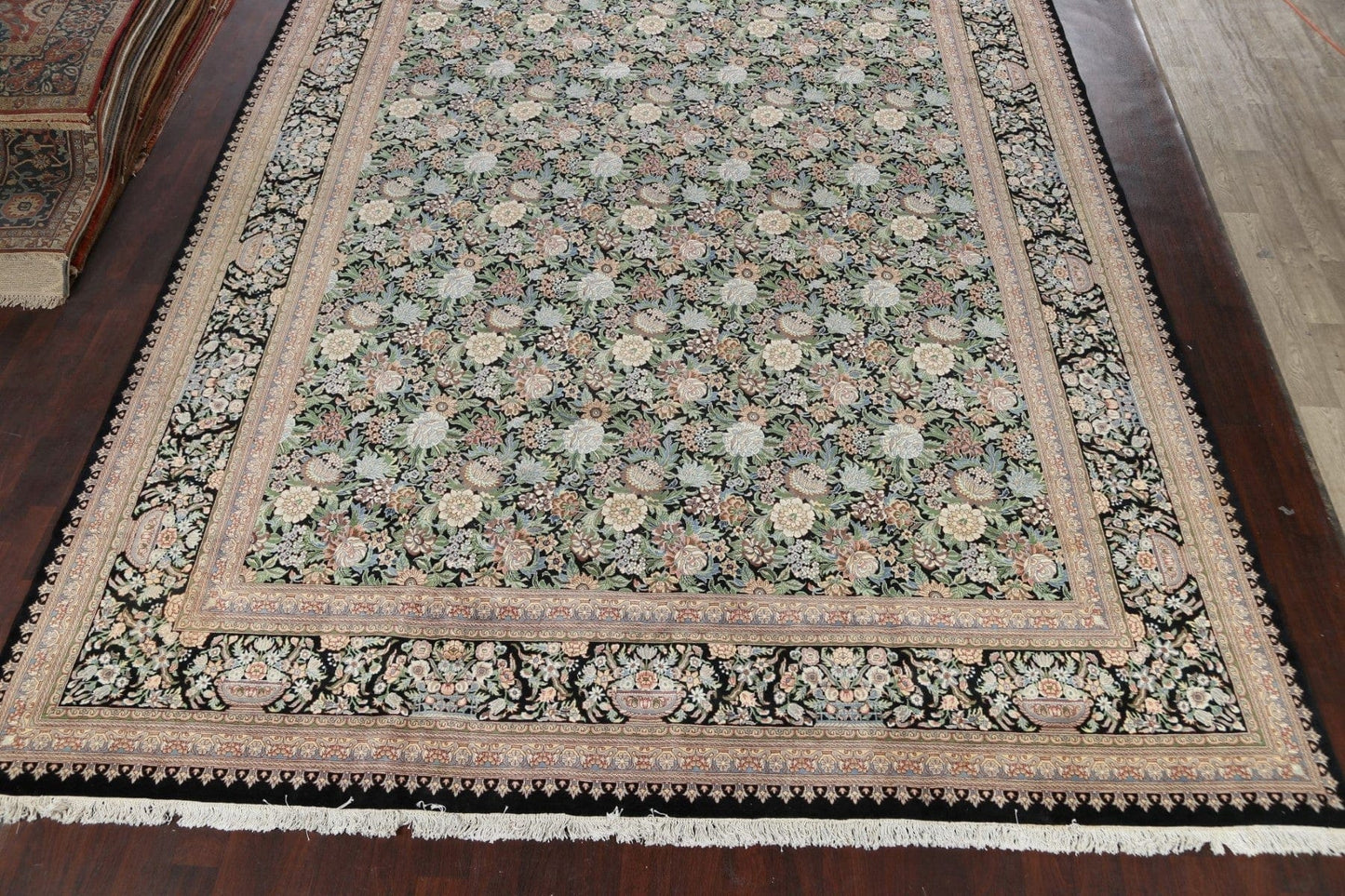 Vegetable Dye Floral Aubusson Oriental Area Rug 12x18