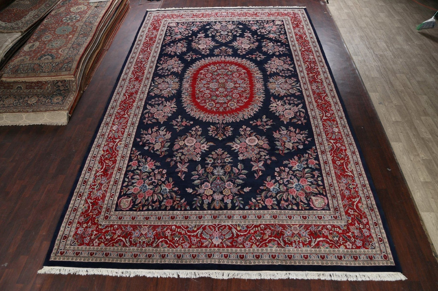 Vegetable Dye Floral Aubusson Oriental Area Rug 11x18