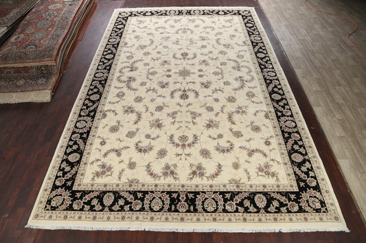 Vegetable Dye Floral Tabriz Oriental Area Rug 12x18