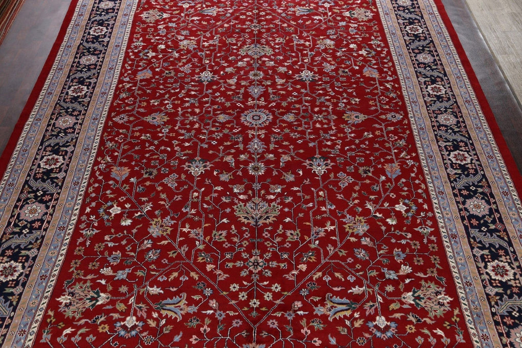 Vegetable Dye Floral Heriz Oriental Area Rug 12x18