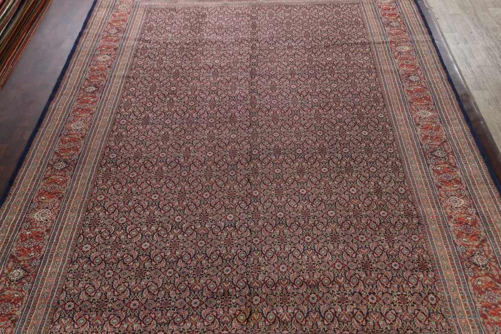 All-Over Vegetable Dye Herati Oriental Area Rug 12x18