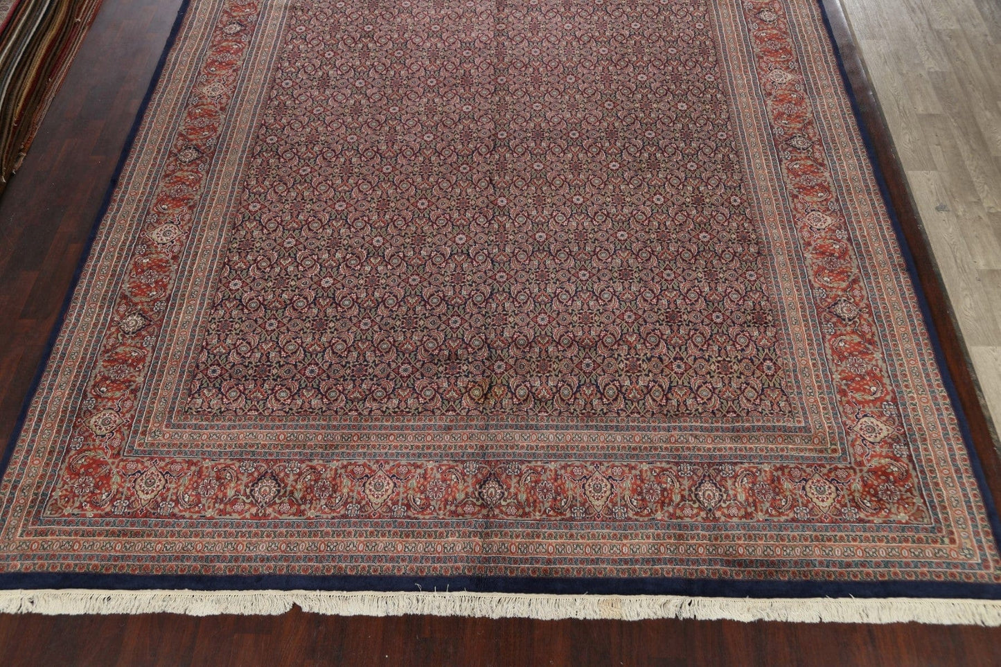 All-Over Vegetable Dye Herati Oriental Area Rug 12x18