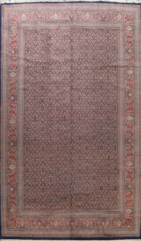 All-Over Vegetable Dye Herati Oriental Area Rug 12x18