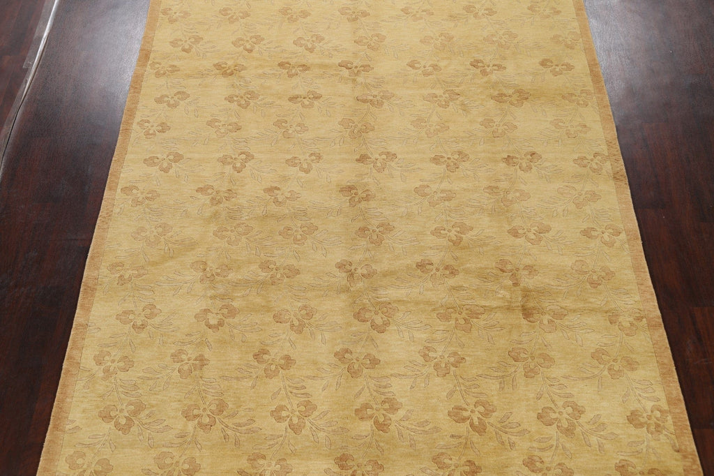 All-Over Floral Gabbeh Kashkoli Oriental Area Rug 8x10