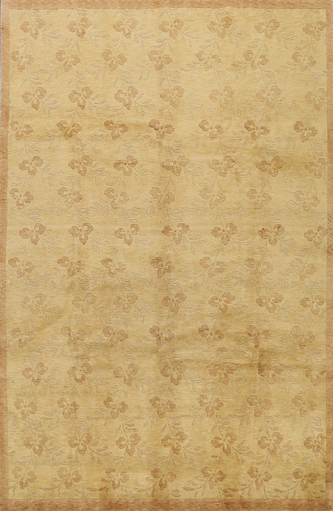 All-Over Floral Gabbeh Kashkoli Oriental Area Rug 8x10