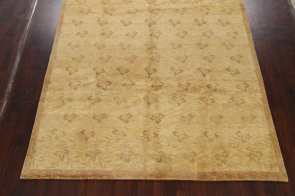 All-Over Floral Gabbeh Kashkoli Oriental Area Rug 9x12