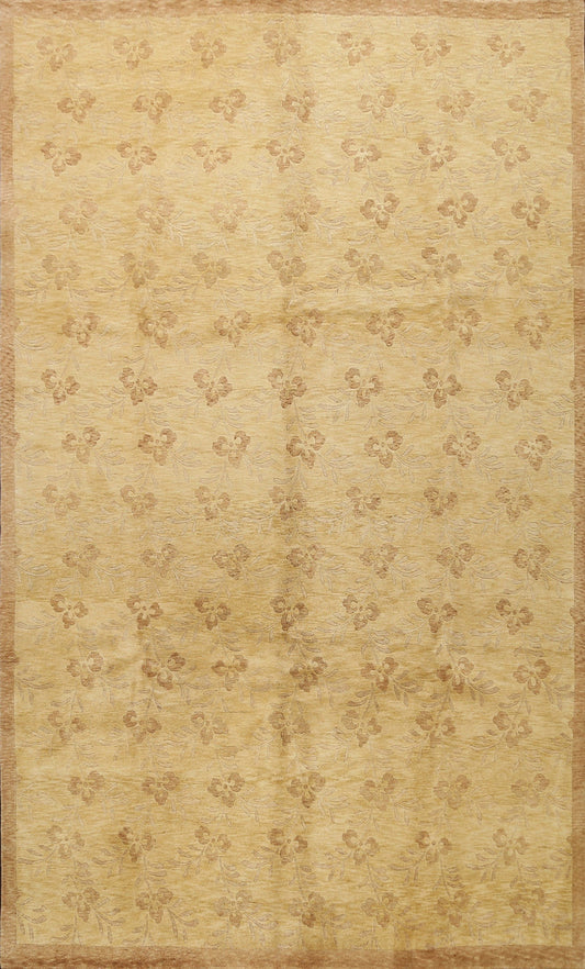 All-Over Floral Gabbeh Kashkoli Oriental Area Rug 9x12