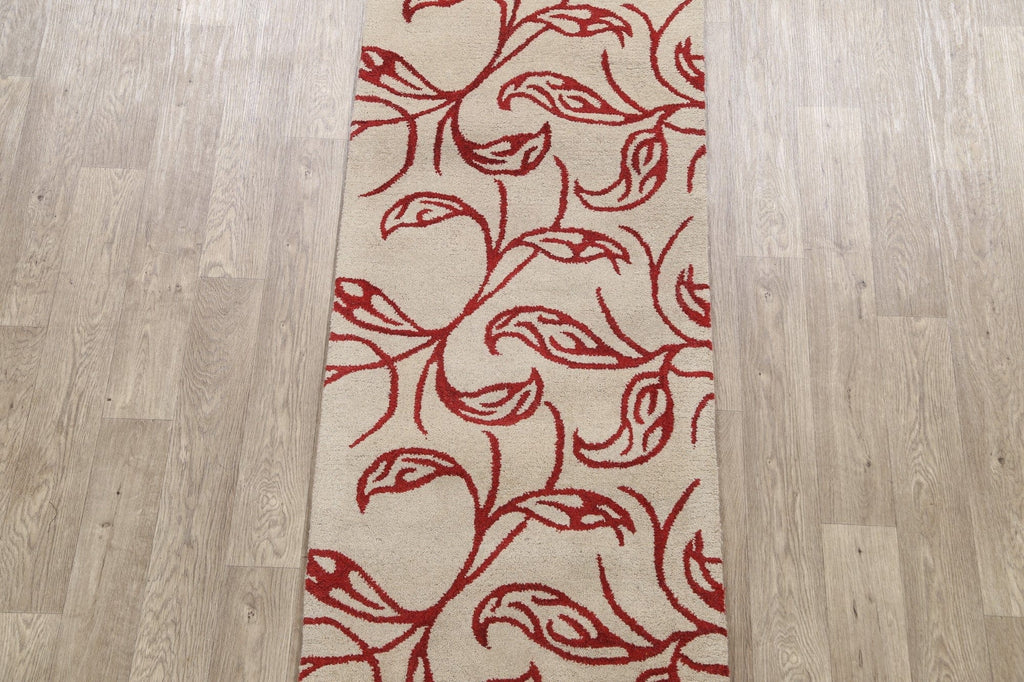 Transitional Hand-tufted Runner Rug 3x8