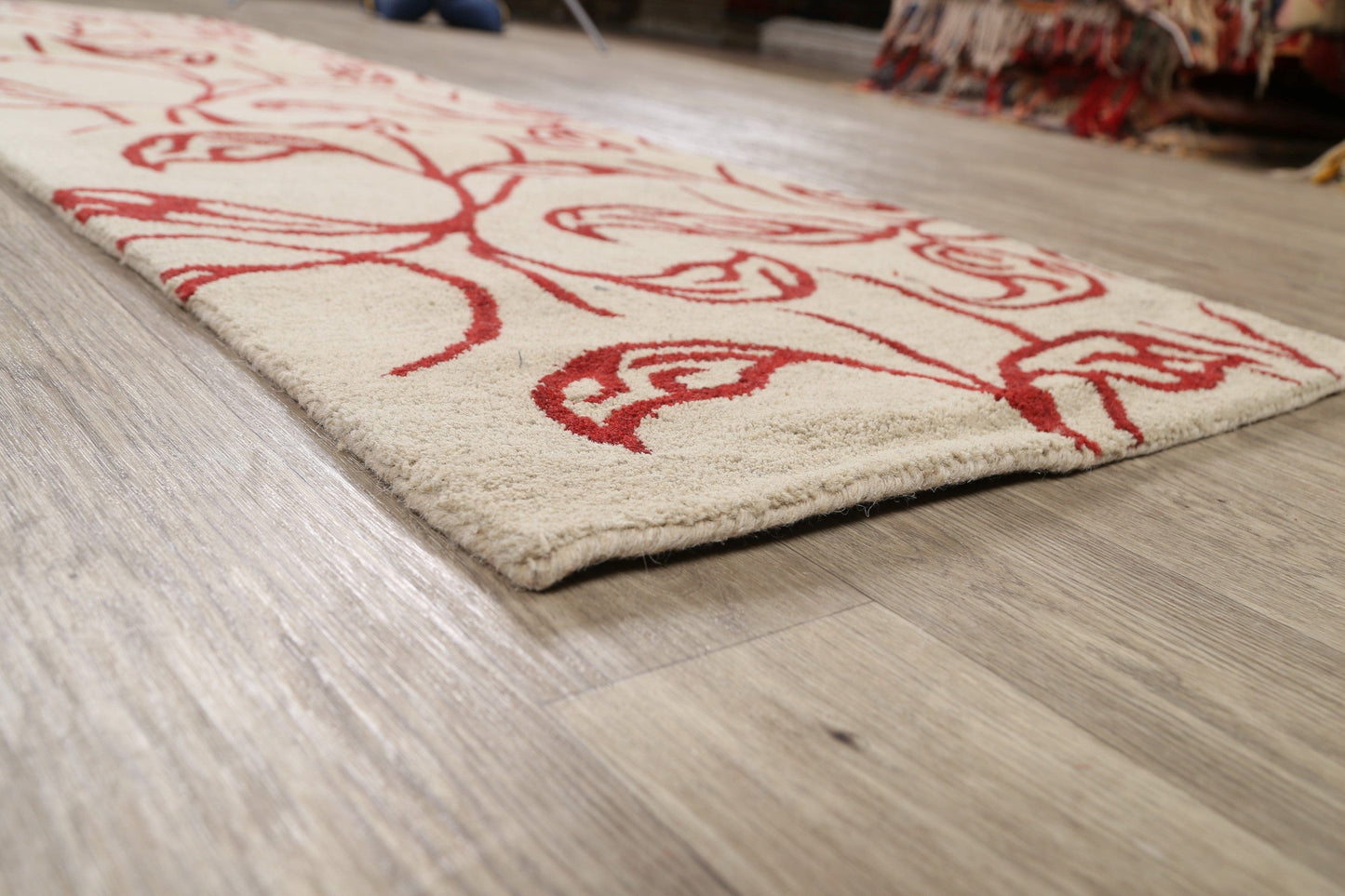 Transitional Hand-tufted Runner Rug 3x8