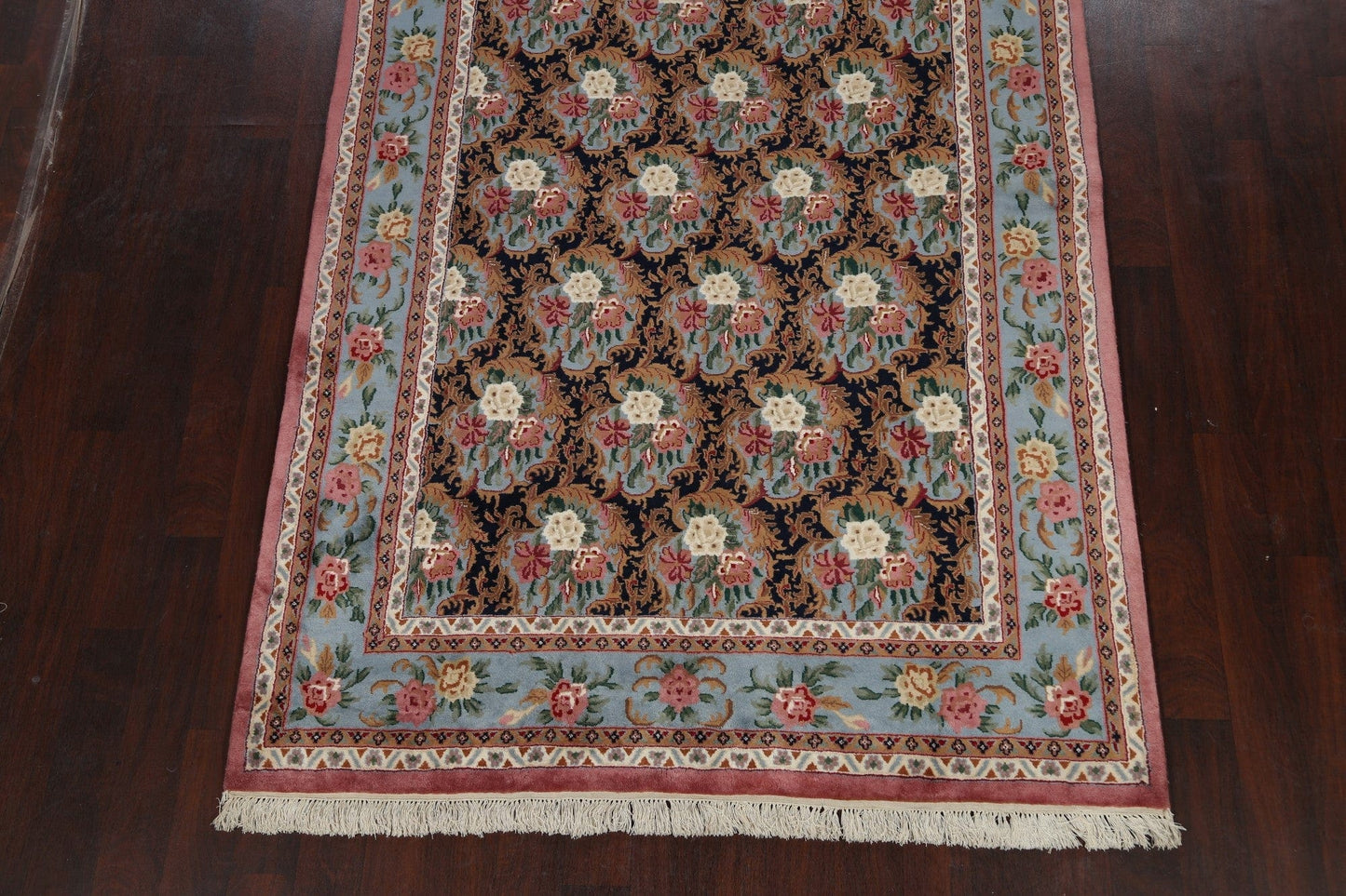 Vegetable Dye Floral Aubusson Oriental Area Rug 6x9