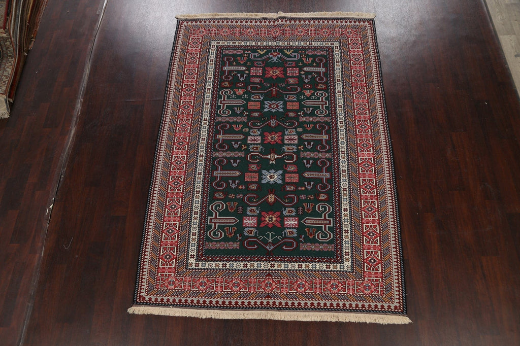 Tribal Geometric Sumak Persian Area Rug 6x9