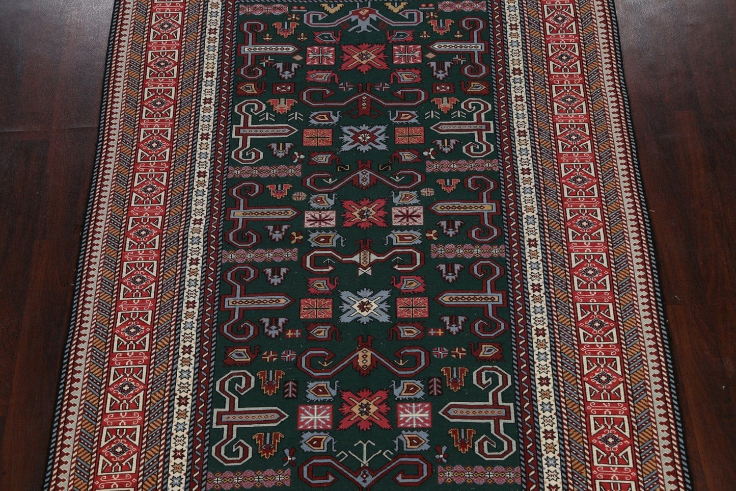 Tribal Geometric Sumak Persian Area Rug 6x9