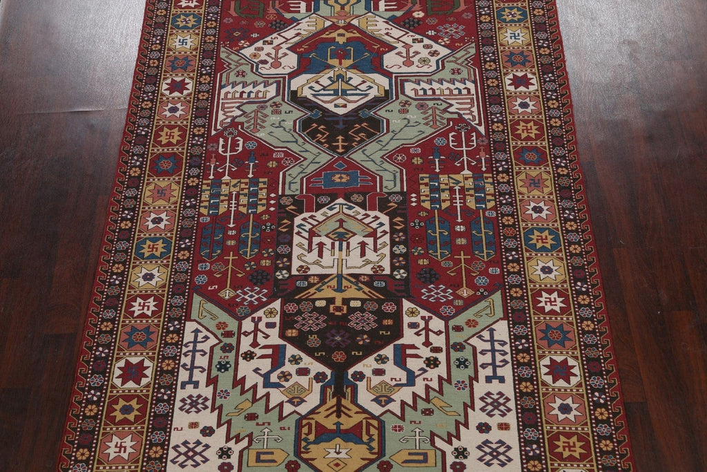 Tribal Geometric Sumak Persian Area Rug 6x9