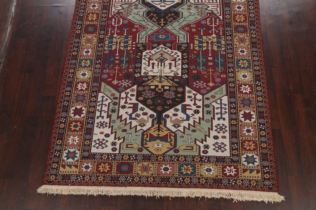 Tribal Geometric Sumak Persian Area Rug 6x9