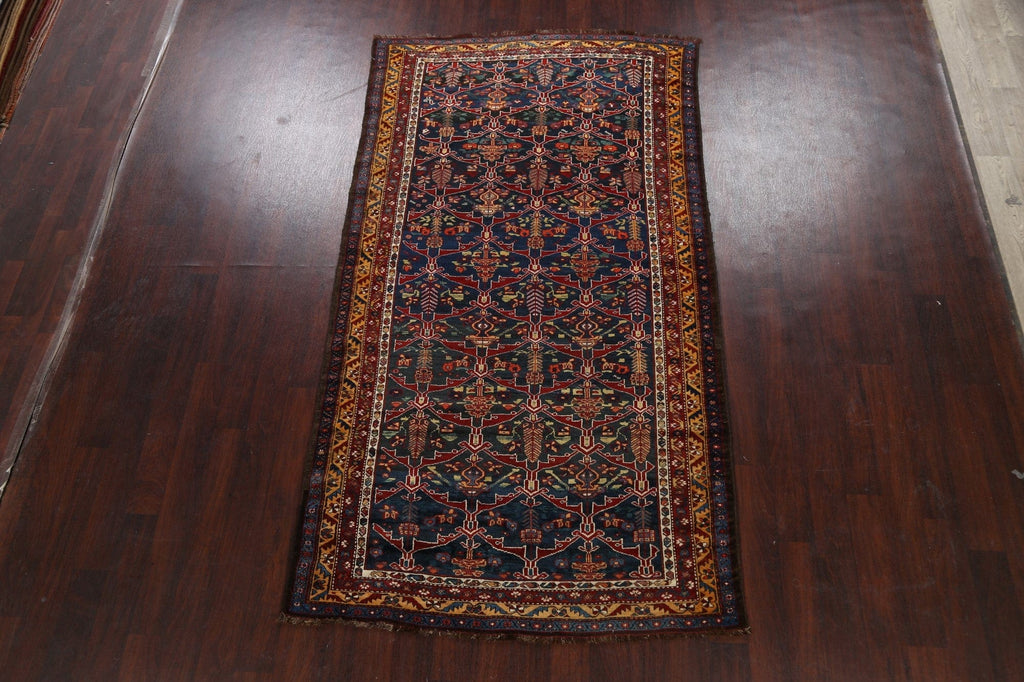 Antique 100% Vegetable Dye Bakhtiari Persian Area Rug 5x9