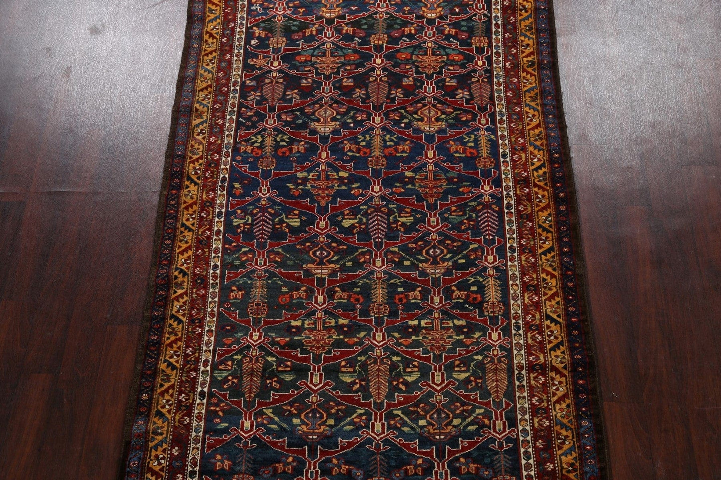 Antique 100% Vegetable Dye Bakhtiari Persian Area Rug 5x9