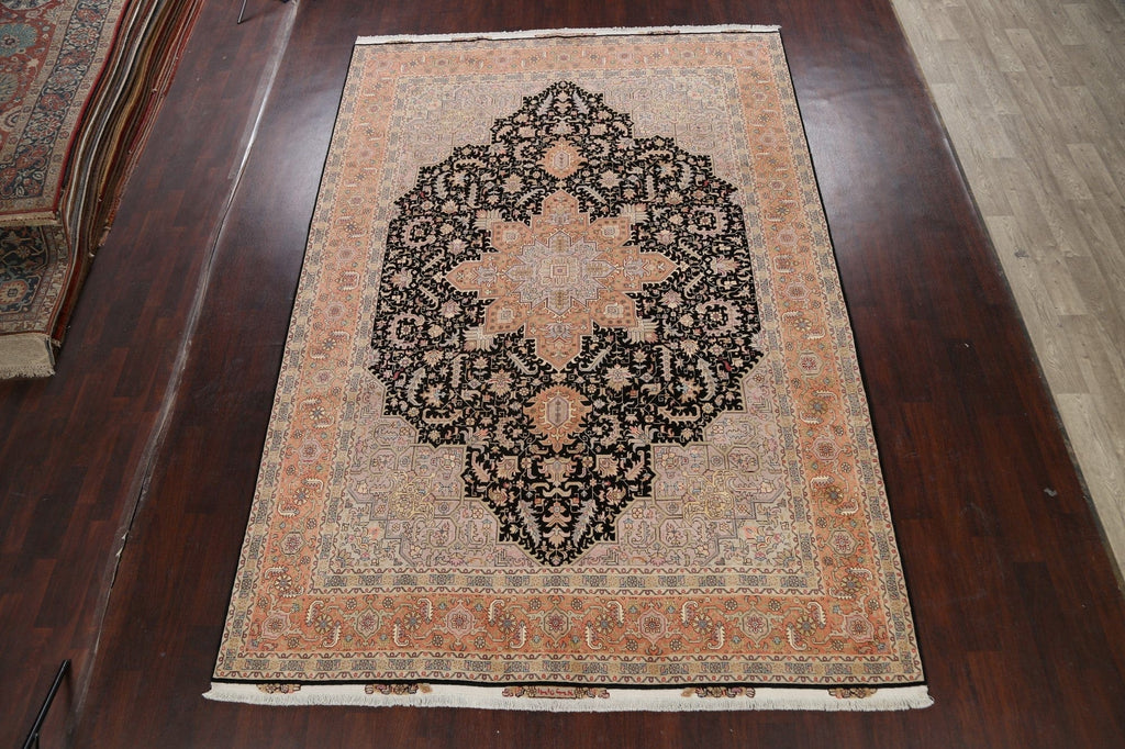 100% Vegetable Dye Tabriz Signed Persian Area Rug 8x12