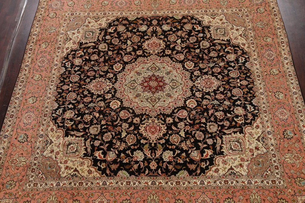 100% Vegetable Dye Tabriz Persian Area Rug 10x10 Square