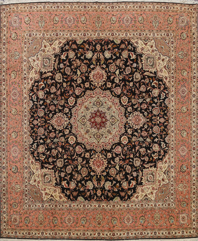 100% Vegetable Dye Tabriz Persian Area Rug 10x10 Square