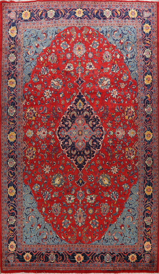 Floral Sarouk Persian Area Rug 9x13