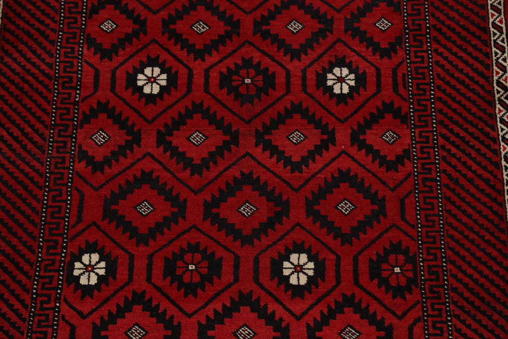 Geometric Turkoman Persian Area Rug 4x9