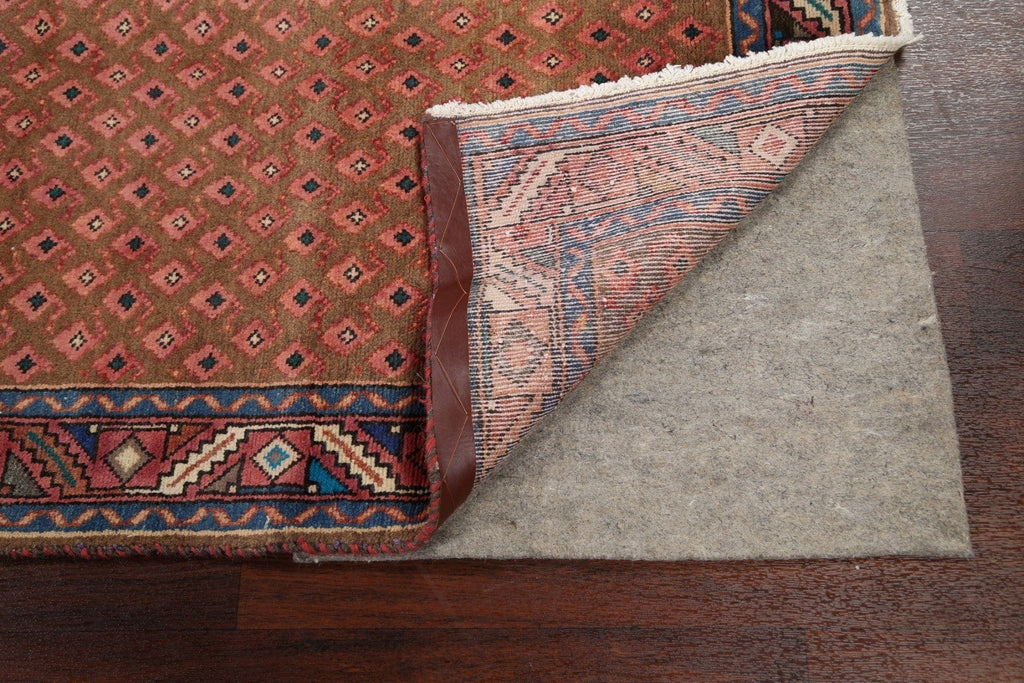 Geometric Hamedan Persian Runner Rug 3x10