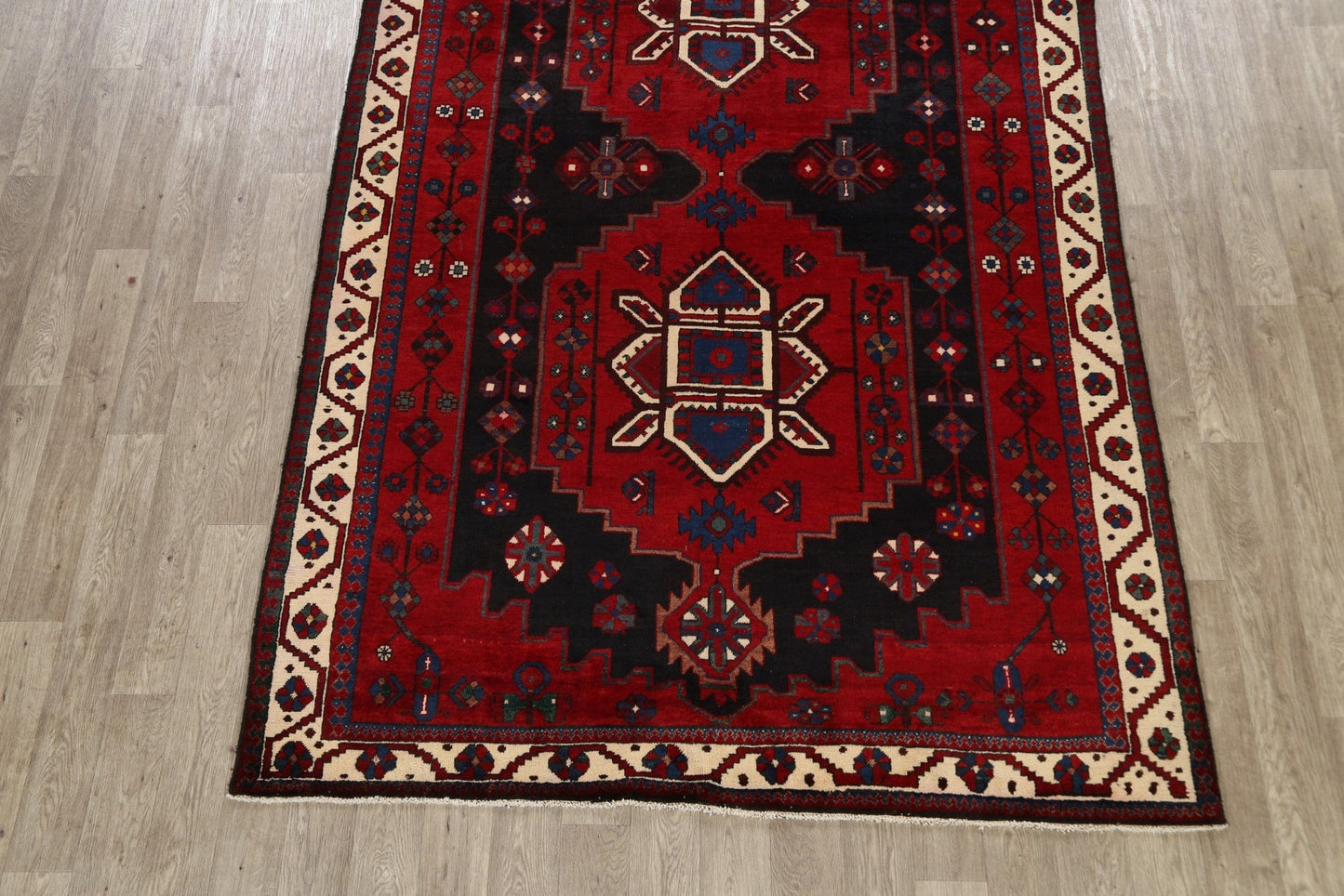 Geometric Meshkin Persian Area Rug 7x10