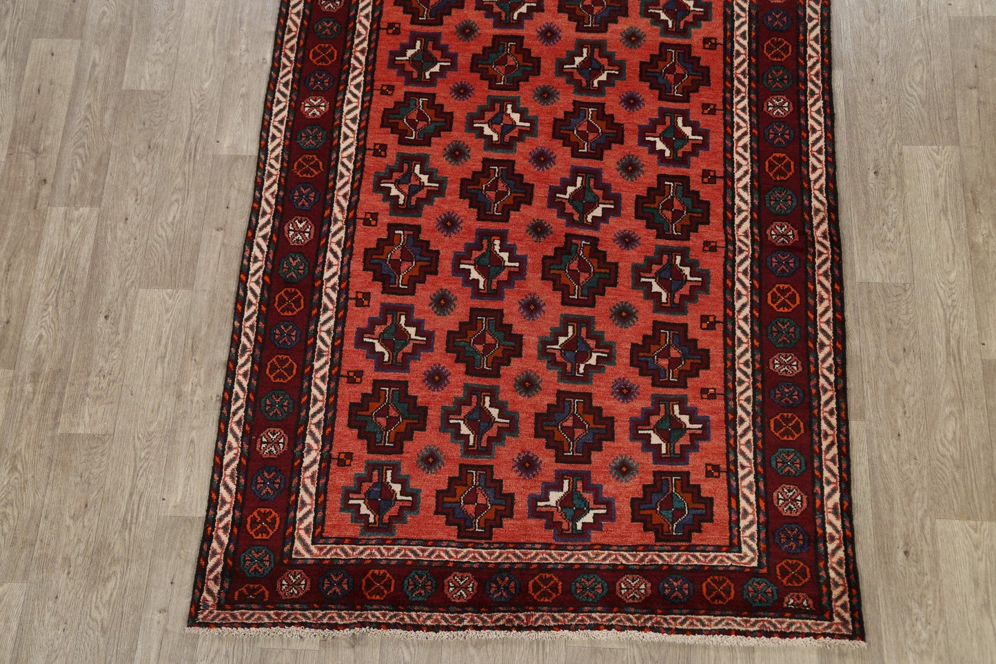 Geometric Turkoman Persian Area Rug 5x10