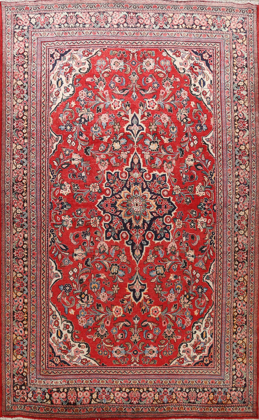 Floral Sarouk Persian Area Rug 10x13