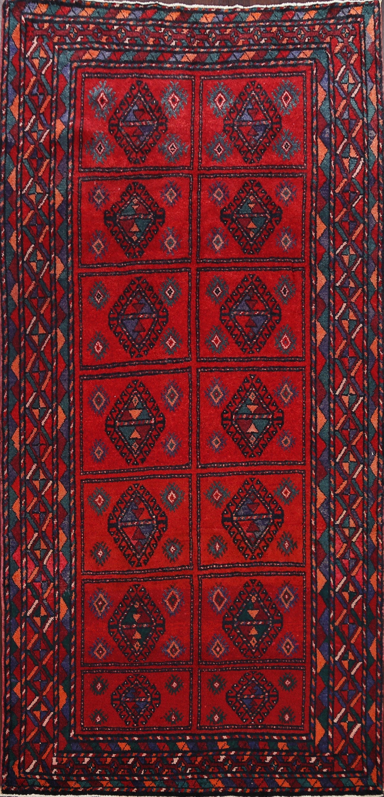 Geometric Shiraz Persian Area Rug 5x10