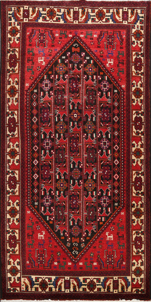 Geometric Bakhtiari Persian Area Rug 6x10